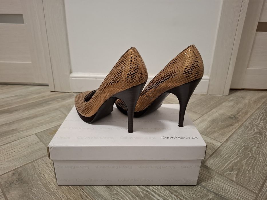 Pantofi dama din piele, Calvin Klein