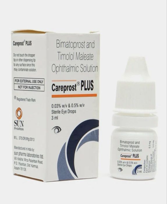 Careprost PLUS сыворотка для роста ресниц и бровей.