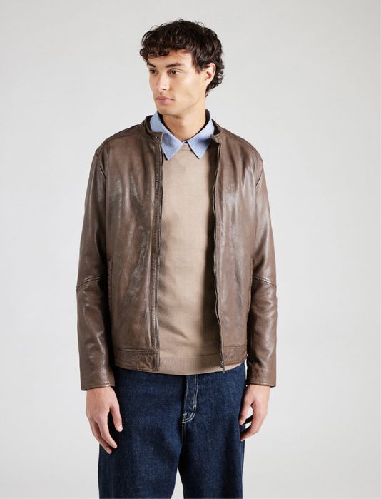 Freaky Nation Leather Jacket ОРИГИНАЛНО мъжко яке/естествена кожа  L-M