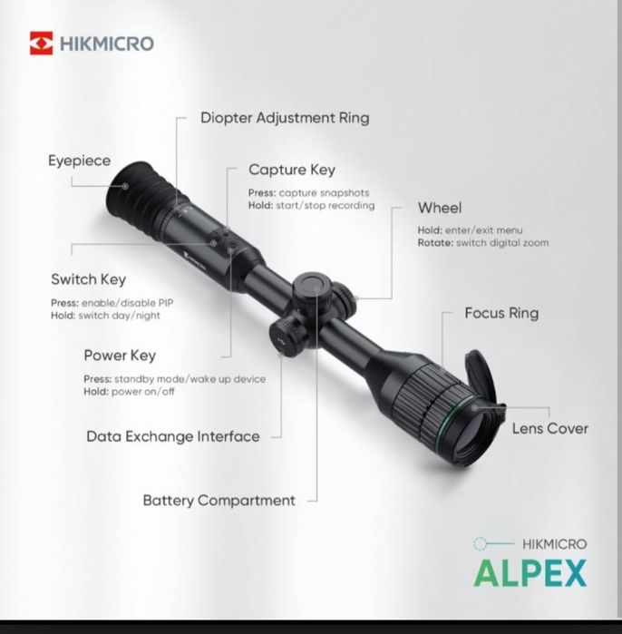 Оптика Цифров прицел HIKMICRO Alpex