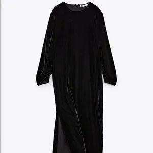 ZARA нова миди рокля кадифе р-р ХС
