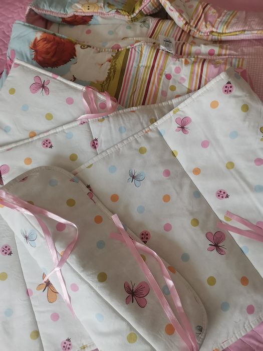 Бортики на манеж + одеяло