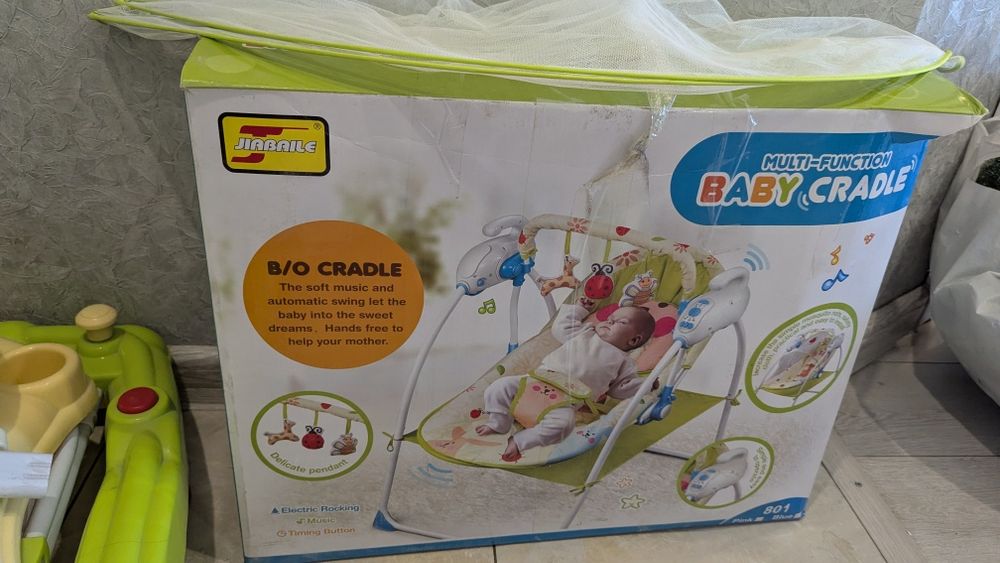 Ходунок, качелька,коляска б/у