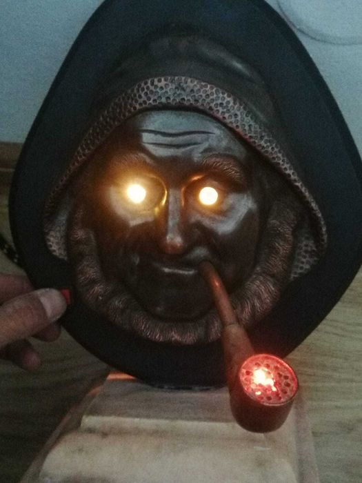 Statueta vintage cap de pescar 1920