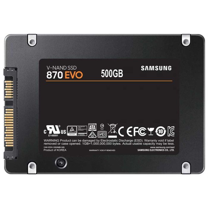 SSD 500GB Samsung 870 EVO SATA-III 2.5 inch MZ-77E500B/EU Nou Sigilat
