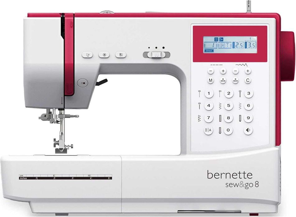 Masina de Cusut computerizata Bernette Sew&Go 8, 197 cusaturi, Alb