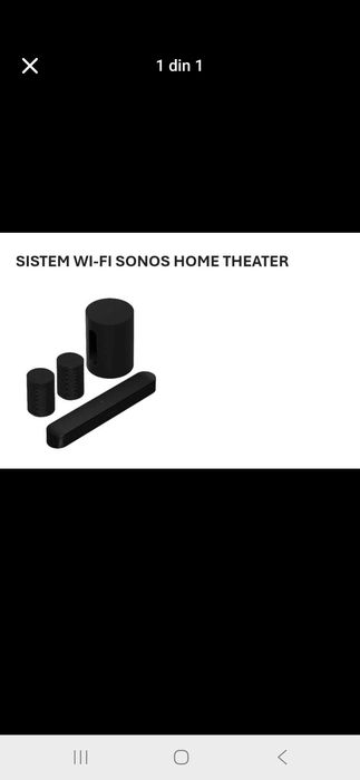 Sistem Wi-fi Sonos Home Theater