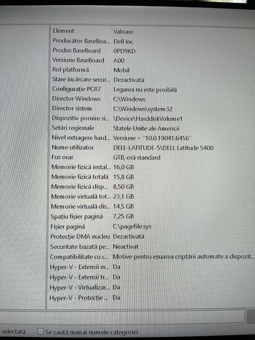 Vând Laptop Dell Latitude 5400