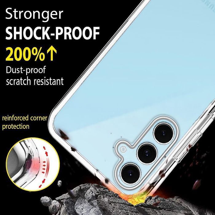 Прозрачен 360° градуса кейс samsung galaxy s25 fe