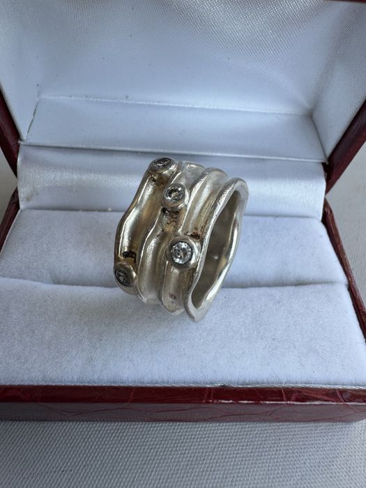 Inel din argint si cubic zirconia