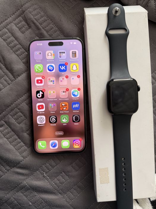 Iphone 14 pro max, apple watch se 44 mm