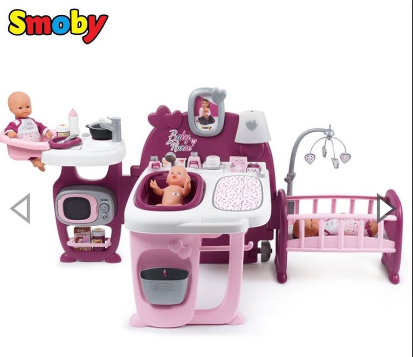 Smoby Baby Nurse - Голям игрален център за кукли - Обзавеждане за бебе
