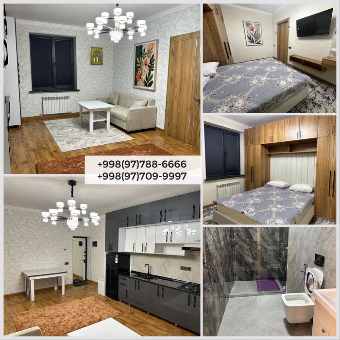 Янги 2-хоналик 43 кв.м Евро ремонт сотилади Новосртойка Файзабода