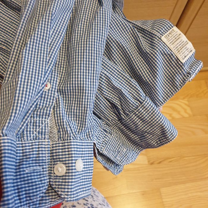 Camasa Esprit,barbati ,mar L,bleu cu carouri