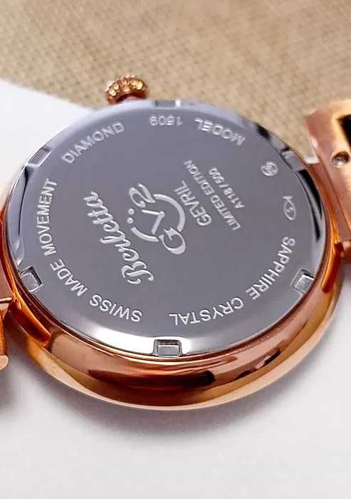 Ceas Gv2 By Gevril 1509-V3 Berletta Diamond Swiss Blue - Femei