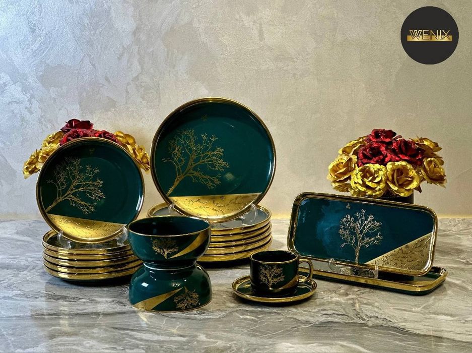 Багима Фужер Посуда Модонна Сервировка Чинни Идиш Тарелка Салатницца