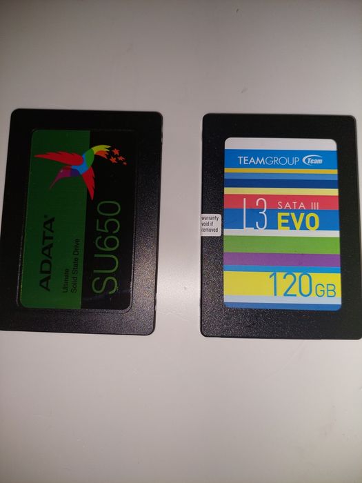 SSD-uri ADATA SU650 (480GB) și TeamGroup (120GB)