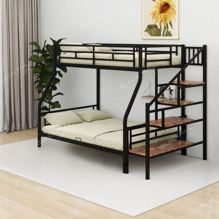 Двухъярусная кровать Лофт + Рассрочка Loft krovat temir kravat крават