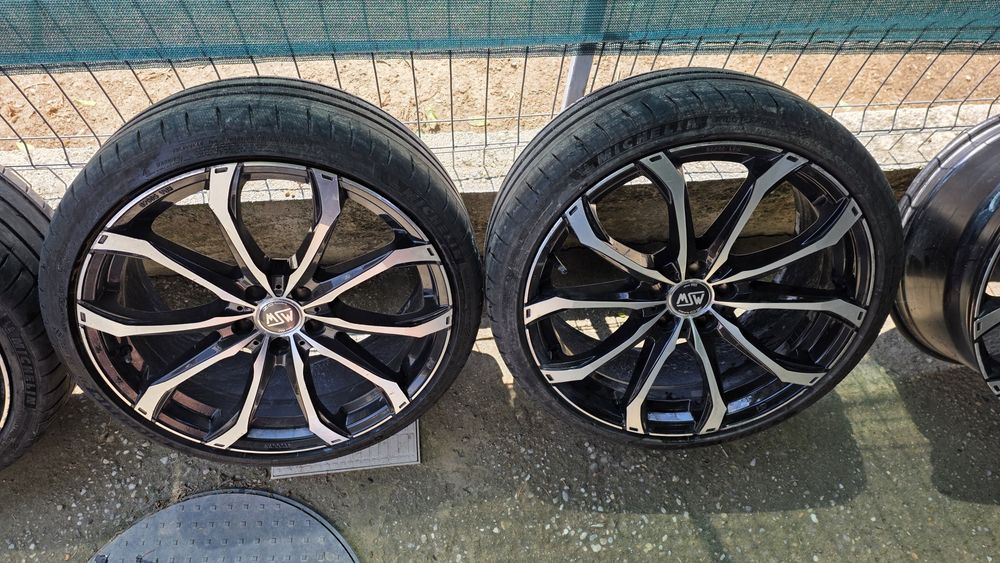 Set 5 jante aliaj 20 inch + 4 anvelope Michelin Pilot Sport 4S 235/35 ZR20