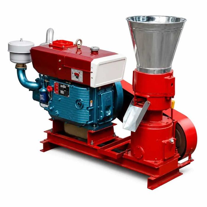 Granulator furaje KL-200A cu motor diesel si 3 matrite NOU Garantie 24 luni Livrare rapida
