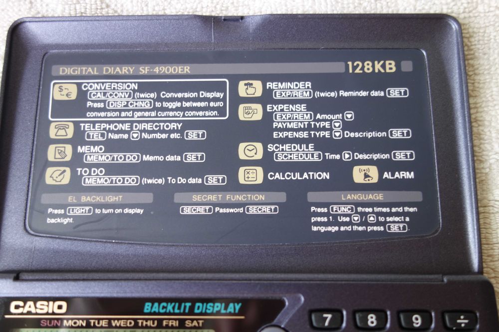 Casio електронен дигитален дневник