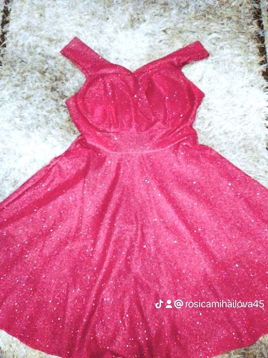 Официална лилява рокля