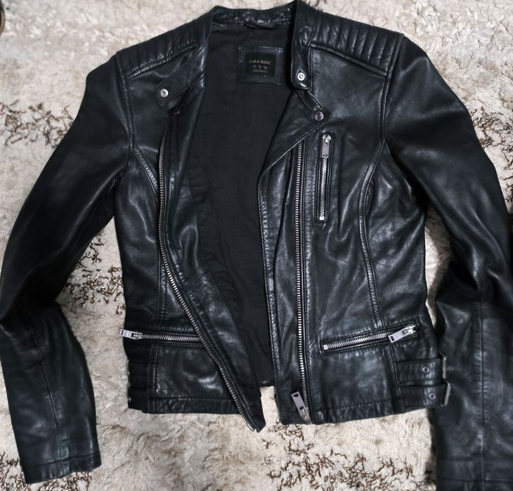 Дамско кожено яке естествена кожа Zara S