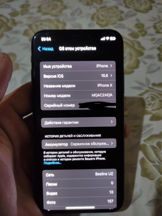 IPhone X holati yaxshi