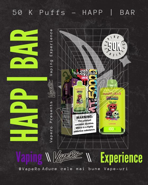 Vape Happ I Bar MT 50K - Puffuri Reale