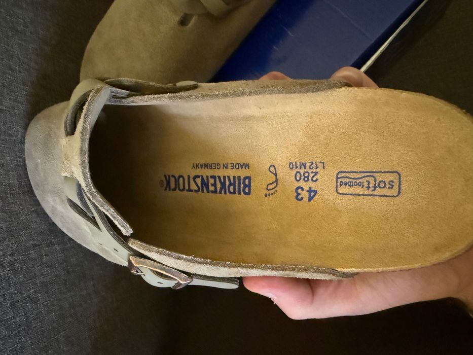 Birkenstock Boston BS Taupe Regular Fit marimea 38, 39, 40, 41, 42, 43