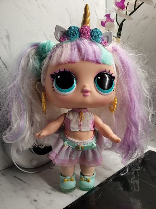 Papusa Big Baby Hair Doll 28 cm