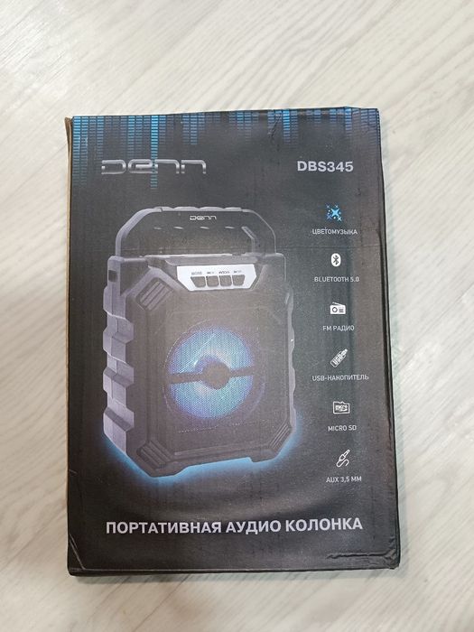 Аудио колонка с подсветкой Denn DBS345