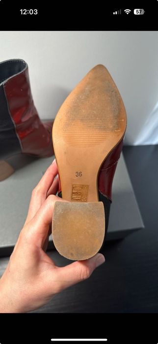 Botine piele naturala, 36