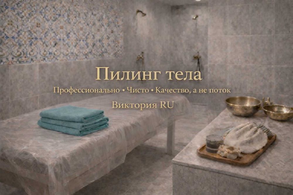 Пилинг с пенным массажем. ВЫЕЗД в баню/сауну