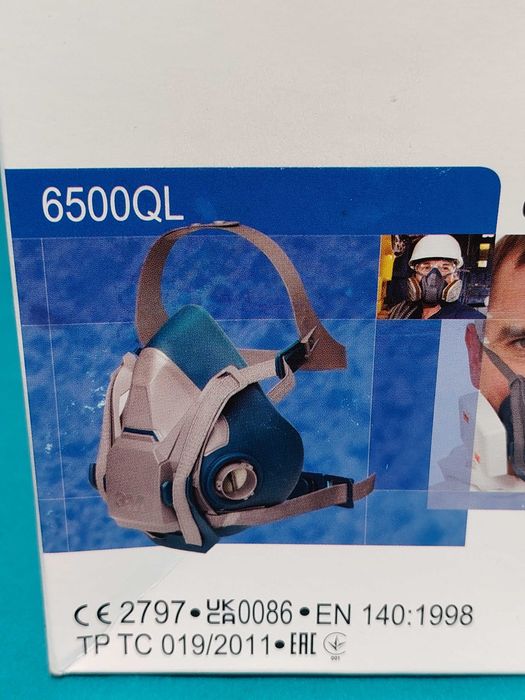 3M 6500QL mască protecție, fără filtre, nou în cutie.