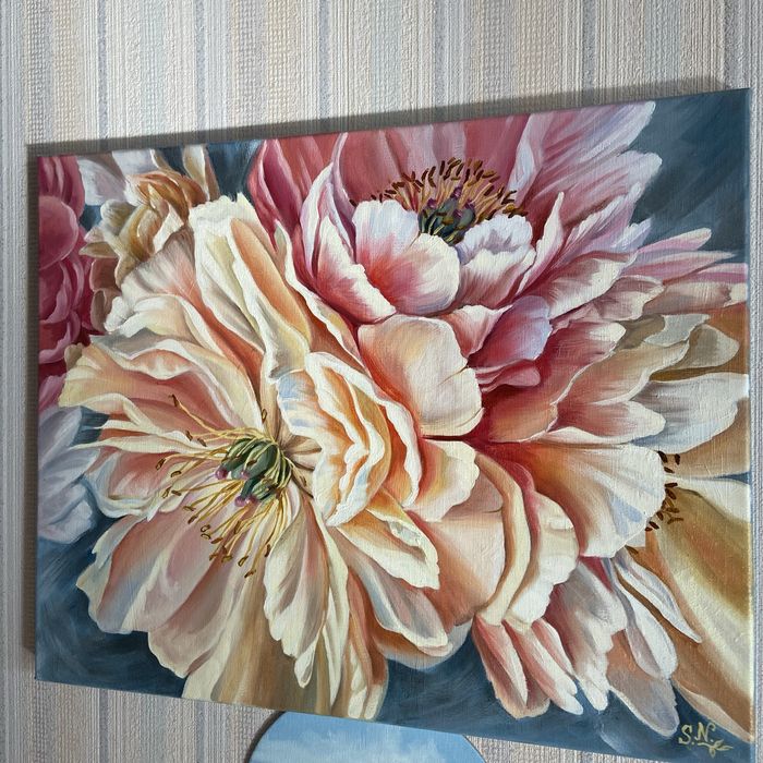 Картина маслом цветы