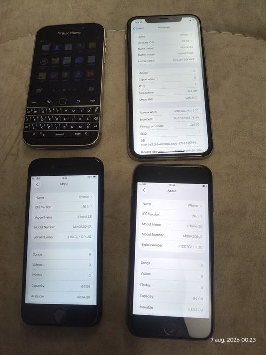 Telefoane - iPhone XR / SE  & BlackBerry Classic