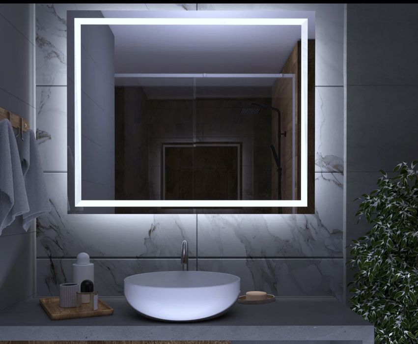 Oglindă iluminată LED cu funcție Bluetooth