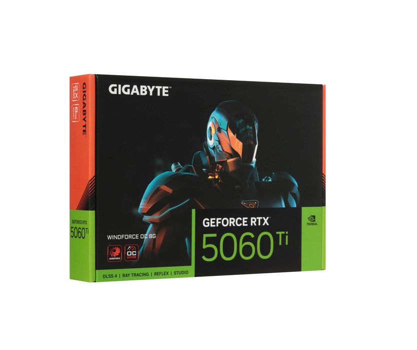 - Видеокарта Gigabyte RTX 5060 Ti WINDFORCE 8GB (GV-N506TWF2-8GD)