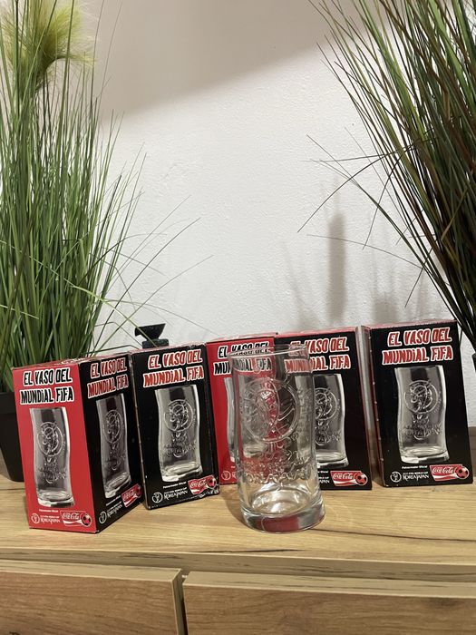 Set de 6 pahare originale Coca-Cola, 2002