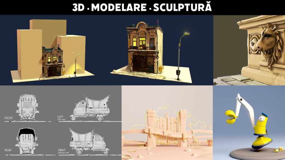 Cursuri Arta Digitala Creativa | Desen, Animație, Modelare, 2D si 3D | Online Personalizat