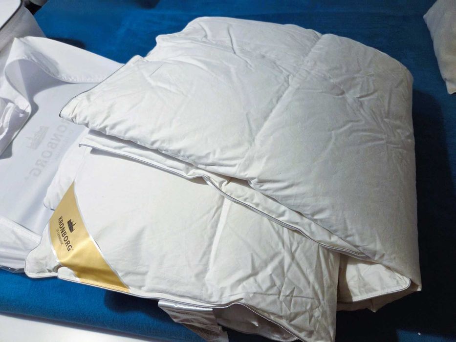 Продавам 2 бр. нови единични завивки с пух от мускусна патица