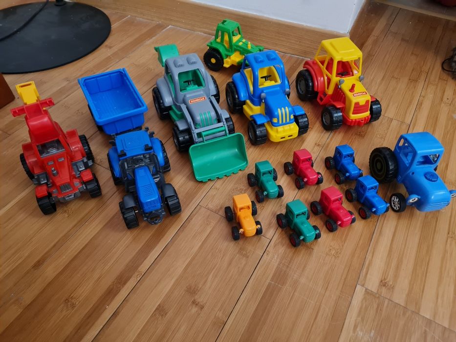 Игрушки полесье трактор бульдозер прицеп