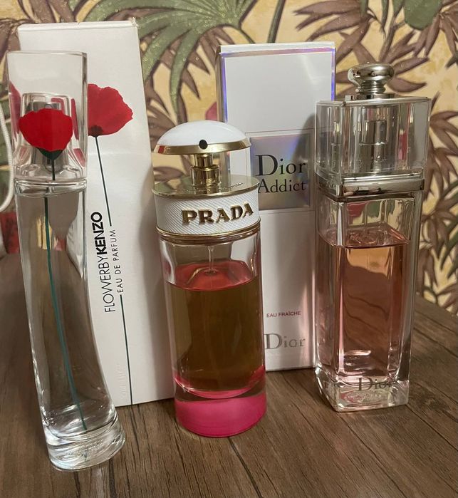 Парфюм Kenzo, Prada, Dior.