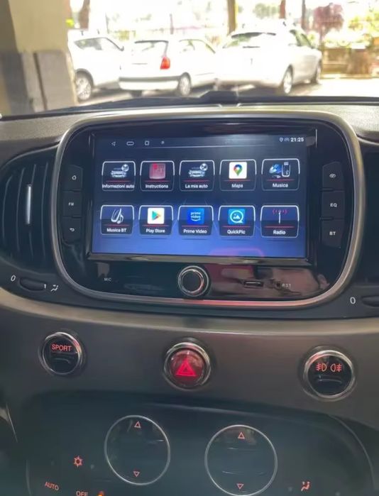 Navigatie Android Fiat 500 Waze YouTube GPS