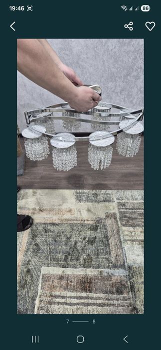 Холодильник LG + люстры