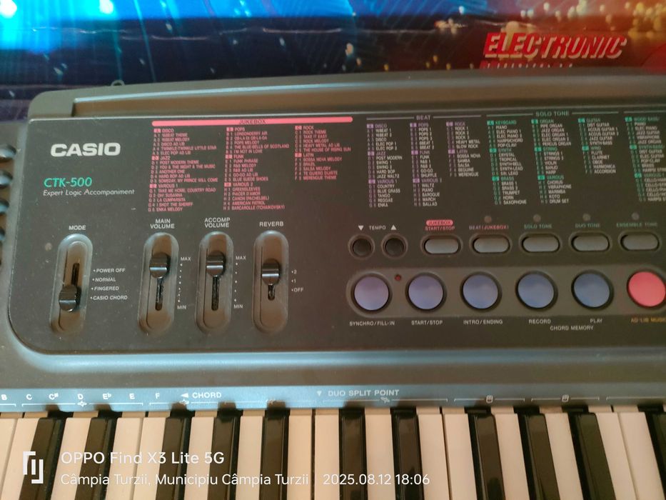 Keyboard casio model ctk-500