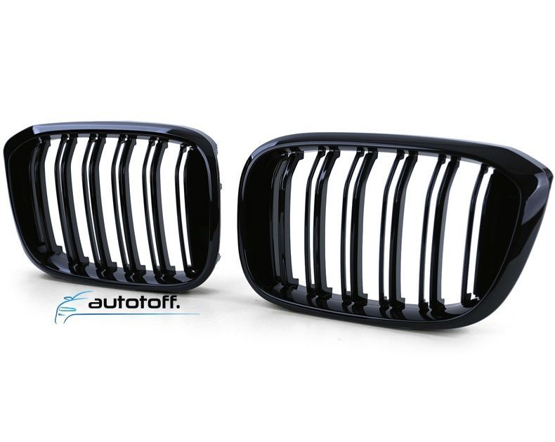 Grile duble BMW X3 G01 X4 G02 compatibile cu G01 G02 (2018+) M Negru lucios