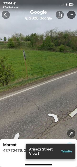 Teren de vânzare 1500 euro arul deschidere mare la drum