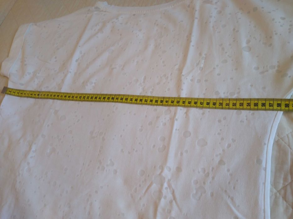 Bluză albă chic, bumbac, dame mărimea 44-46